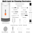 20-in-1 Keyboard Cleaner Kit – Electronic Cleaning Brush, Spray & Tools for Laptop, Phone, Camera & More