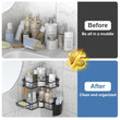 Iron Coating Self-Adhesive Corner Shelf Organizer (2 Pc)