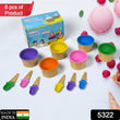 Premium Ice Cream Waffle Spoon Bowl Set (6-Piece , Color Box)